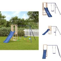 Vidaxl - Aire de jeux d'extérieur bois de pin massif - Ensemble De Jeux Extérieur - Jeux De Plein Air - Aire De Jeux - Jouet Bois - Toboggan