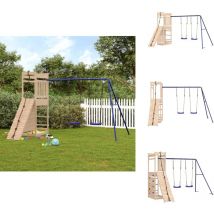 Aire de jeux d'extérieur bois de pin massif - Jeux D'extérieurs - Aire De Jeux - Jeu Enfant - Jouet Extérieur - Espace De Jeux
