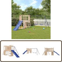 Aire de jeux d'extérieur bois de pin massif - Jeux D'extérieurs - Aire De Jeux - Jouet Enfant - Jardin - Espace De Jeux