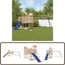 Aire de jeux d'extérieur bois de pin massif - Jeux D'extérieurs - Aire De Jeux - Maisonnette De Jeu - Jouet Extérieur - Bois