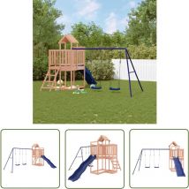 The Living Store Aire de jeux d'extérieur bois massif de douglas - Jeux D'extérieurs - Maisonnettes De Jeu - Tour De Jeu - Balançoires - Toboggans