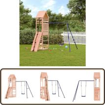 Aire de jeux d'extérieur bois massif de douglas - Aire De Jeux Extérieur - Jeux D'enfants - Jouet Bois - Toboggan Enfant - Balançoire Enfant