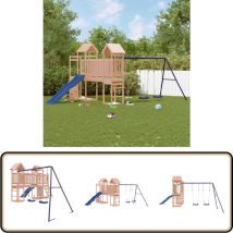 Aire de jeux d'extérieur bois massif de douglas - Ensemble De Jeux Extérieur - Jeux De Plein Air - Aire De Jeux - Toboggan - Balançoire