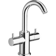AIRTECH Robinet de mélangeur de lavabo sans pop up déchets, chrome