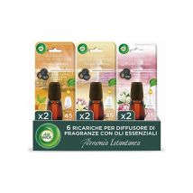 Airwick Ricariche Per Diffusore Di Oli Essenziali Armonia Istantanea, Confezione Da 6 Ricariche Per Il Diffusore Di Oli Essenziali, Profumatore Per 