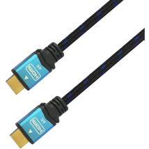 Aisens - cable hdmi A120-0357 - V2.0 - conectores hdmi (tipo a) macho - multiple apantallamiento y recubrimiento nylon - 2M - negr
