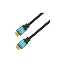 Hdmi kabel v2.0 premium high speed / hec 4k@60hz 18gbps, a/m-to-m, schwarz/blau, 2.0m - Aisens