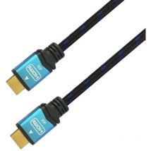 Aisens - premium ad alta velocità hdmi v2.0 cable / hec 4k@60hz 18gbps, a/m-a/m, nero/blu, 2.0m