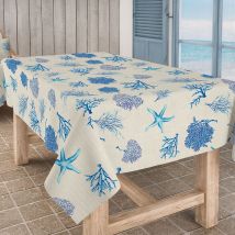 Aitana Textil - Mantel confeccionado Louvre Gericault azul - 140x140 cm