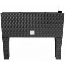 Deuba Aiuola rialzata 30L sistema di irrigazione resistente ai raggi uv fioriera piante fiori antracite 1 (en)