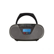 Shindaiwa - Aiwa BBTU-400BK : Radio cd portable avec Bluetooth et usb, écran couleur, rds, fm pll, fonction réveil. Couleur : Noir