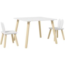 Aiyaplay - 3 Pieces Toddler Table and Chair Set for Nursery, Playroom, Classroom