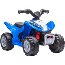 Elektro-Quad Miniquad Kinder Elektro atv Kinderquad mit led und Hupe Kindermotorrad Kinderfahrzeug Elektroauto für Kinder ab 18 Monaten Metall Blau
