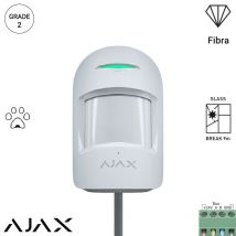 Ajax - 33088 - detector de rotura y movimiento de vidrio (fibra combiprotect) blanco