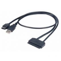 Festplatten/SSD Adapter [1x SATA-Kombi-Buchse 7+15pol. - 1x usb 2.0 Stecker a, eSATA-Stecker 7 - Akasa