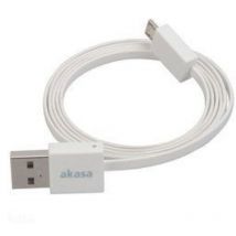 USB-Kabel usb 2.0 usb-a Stecker, USB-Micro-B Stecker 0.15 m Weiß hochflexibel, vergoldete Stec - Akasa