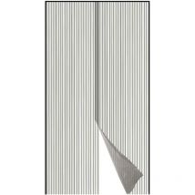 Akhuo zanzariera regolabile nera per porta 110x220 cm
