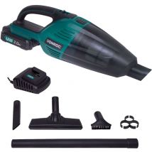 Vonroc - Akku -Handstaubsauger/Handstaubsauger – 20 v – 0,5 l Auffangbehälter - Inkl. 1x 2.0Ah Akku, Ladegerät, 3 Düsen und Verlängerungstück