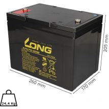 Akku-Satz 24V 75Ah passend für Everest & Jennings Vortex