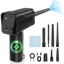 Akku-Staubbläser für Tastaturen, Laptops und Elektronik – 130.000 U/min – 13 W – 3000 mAh – 100 Min Laufzeit – 143 x 93 x 39 mm – 310 g