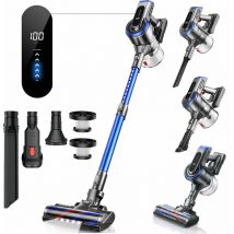 Honiture - Akku Staubsauger 38000PA/450W Staubsauger Kabellos, Kabelloser Akkusauger, bis zu 55 Min Laufzeit, für zum Reinigen von Hartböden,