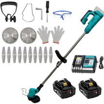 Akku-trimmer, Akku-drahttrimmer, Rasenmäher, Gartenkante, Rasentrimmer, Lxt 18v Bl1850b Mit 2x5.5a Akkus Und Dc18rc Ladegerät,kompatibel Mit Makita-