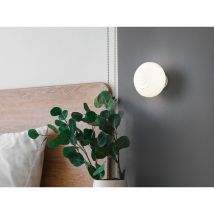 Akku Wandleuchte earl mit Glasschirm Weiß dimmbar, ø 15,5cm