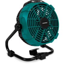 Vonroc - Akkubetriebener Ventilator 20V – Hybride Akku- und Netzstromversorgung – Inklusive Netzteil – Ohne Akku und Ladegerät