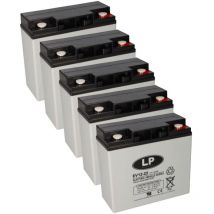 Akkusatz 5x 12V 22Ah für LuXXon Elektromobile