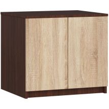 Sopralzo per armadio Akord S60 Wengé 60 cm 2 ante inserto frontale Sonoma Quercia 60x51x55 cm
