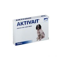 Vetplus - Aktivait -Ernhrungsergnzung zur UnterstЩtzung des Zentralnervensystems bei mittleren und gro¤en Hunden 60 Tassen