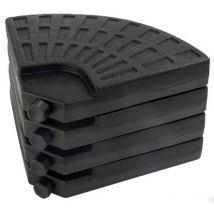 Aktive 62197 - Soporte parasol 4 piezas plástico 48x48x7.5 cm, 52/66 kg