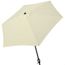 53872 - Ombrellone Esagonale Diametro 300 cm - Telaio di Alluminio 38 mm - Colore Panna - Aktive
