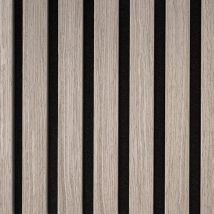 Wallart - Aku Acoustic Wall Panels Grey Oak 4 pcs