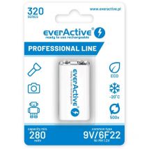Akumulatorek everActive 6F22/9V 320mAh Linea professionale Ni-MH