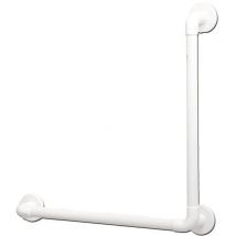 AKW - 1400 Series 90 Degree Angled Grab Rail 600mm Length White