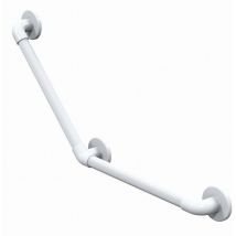 Barra epoxi blanca 135° Ø32 mm akw 3 fijaciones 400 x 400 mm - 01247WH