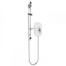 AKW - SmartCare Lever White Electric Shower with Silver/White kit - 9.5kw