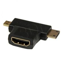 AK-AD-23 Kabel-Gender-Changer hdmi miniHDMI / microHDMI Schwarz - Akyga