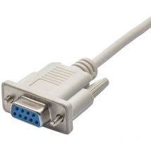 AK-CO-04 RS-232 Cable DB9 D-Sub 9 Pines Adaptador Hembra a Hembra 2 m - Akyga