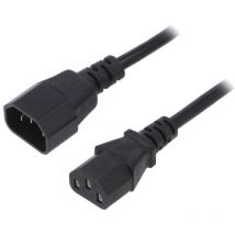 Akyga - Cable rallonge C13 femelle vers C14 mal 1.8m 0.5mm2