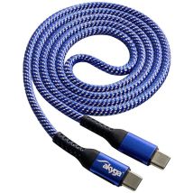 Câble usb usb-c mâle, usb-c mâle 1.00 m bleu AK-USB-37 - Akyga