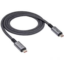 Akyga Câble USB USB-C mâle, USB-C mâle 1.00 m gris AK-USB-45