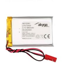 LP573450 Pack de piles rechargeables x batterie spéciale LiPo 3.7 v 980 mAh - Akyga