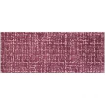 Akzente Feel Fußmatte Aubergine, 80x200 Cm, Polyester, Latex, Rutschfest, Weich, Saugfähig, Eu-produkt, Badezimmer & Fußbodenheizung Geeignet