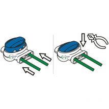 Al-ko Robolinho kompatible Kabel-Verbinder Draht Reparatur Verbindungsklemmen Mähroboter - wasserdicht Original 3M Inhalt (kv+ak) 1000x314