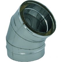 Gomito doppia parete a 45° ø cm 15/20