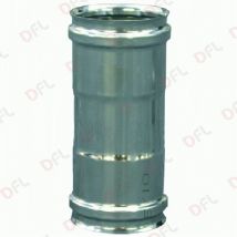 Manicotto raccordo attacco femmina femmina f/f 13 cm 130 mm acciaio inox - ALA