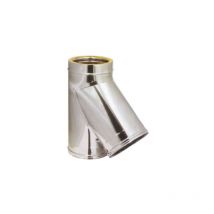 Raccordo doppia parete coibentato a y 135o 150 - 200 mm acciaio inox - ALA