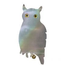 Mondo Verde - Gufo riflettente spaventa passeri uccelli ala stop reflex cm20x40